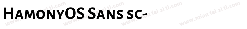 HamonyOS Sans sc字体转换